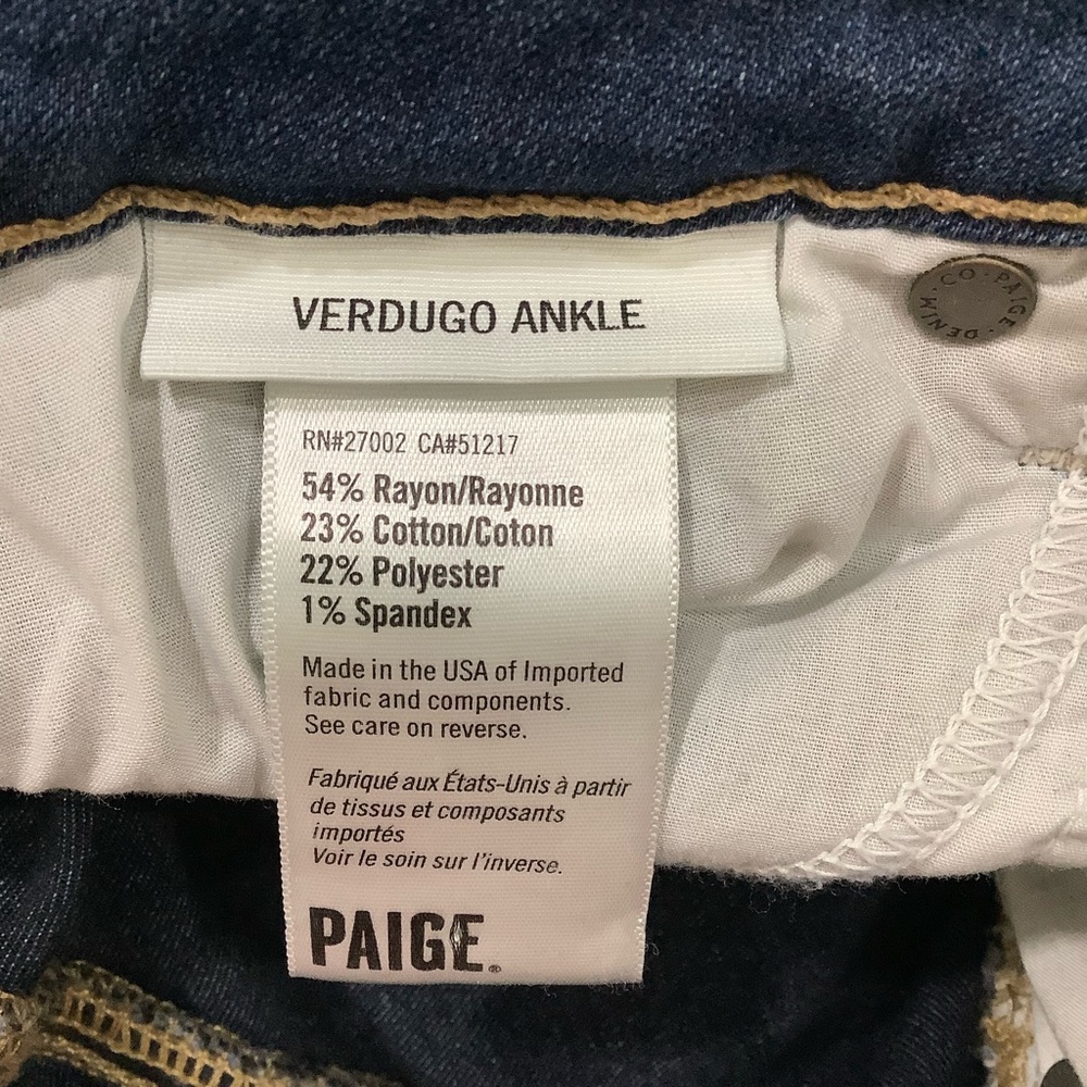 Paige Verdugo Ankle Stretch Jeans Tristan - Picture 6 of 11